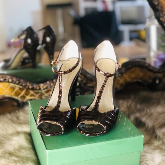 Joan & David Vintage Crocodile Heels size 7.5 EUC! - Picture 5 of 15